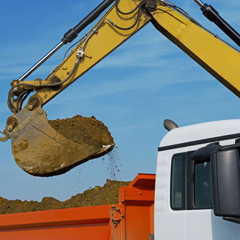 Transporte de áridos en Ibiza